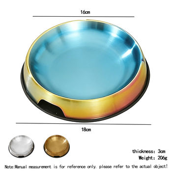 Hranilne posude za kućne ljubimce od nehrđajućeg čelika s protukliznim dizajnom, za mačke i pse, ručno hranjenje, pakiranje: 200 kom