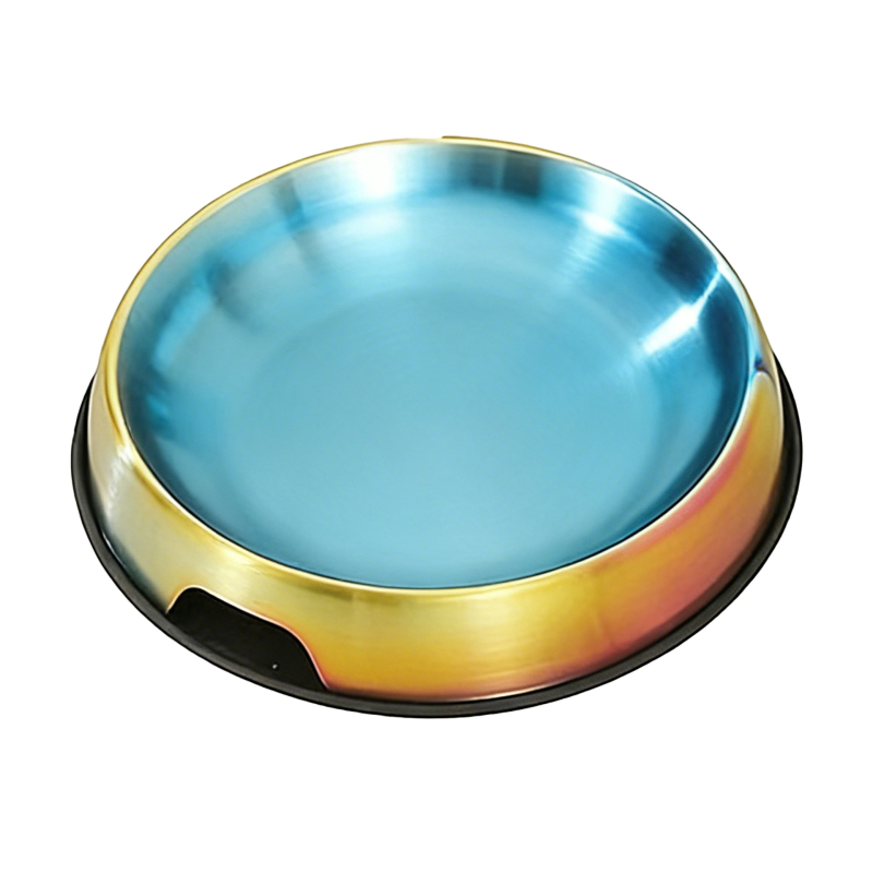 Hranilne posude za kućne ljubimce od nehrđajućeg čelika s protukliznim dizajnom, za mačke i pse, ručno hranjenje, pakiranje: 200 kom