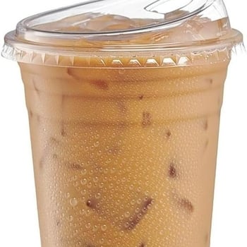 Jednokratne PET čaše s poklopcem, 501–600 ml, prozirne, okruglog oblika, za milk tea, hladna pića, jogurt — biorazgradivo, moguć tisak logotipa, prilagodljivo