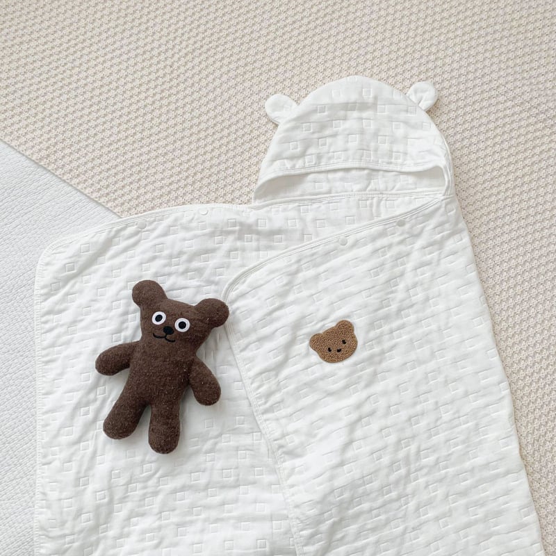 bovein Pamučni ručnik za kupanje beba s uzorkom životinja za novorođenčad