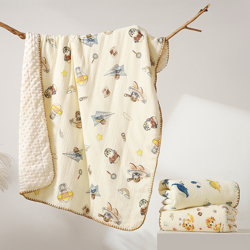 Dječja pamučna deka s crtić motivom, 500–800 g, četiri sezone, za dojenčad i djecu