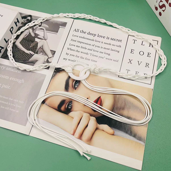 Ručni pleteni ženski kaiš od voskastog užeta, boemski etno stil, retro okrugla kopča od smole, kopčanje kukom, ručna izrada