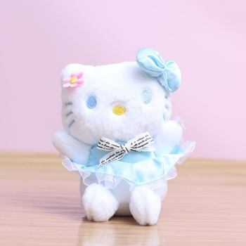 Mačja plišana figura za ključeve – iznimno mekan kratki pliš, punilo PP pamuk, OEM logo