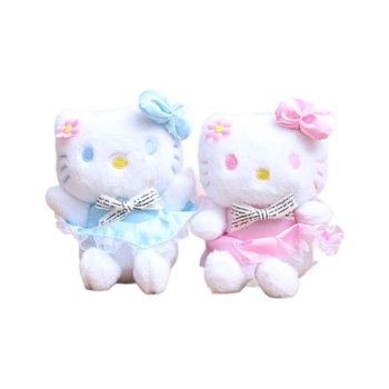 Mačja plišana figura za ključeve – iznimno mekan kratki pliš, punilo PP pamuk, OEM logo