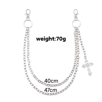 Struk lanac, metalni, hip-hop stil, unisex, prilagodljivo od Lihan Jewelry