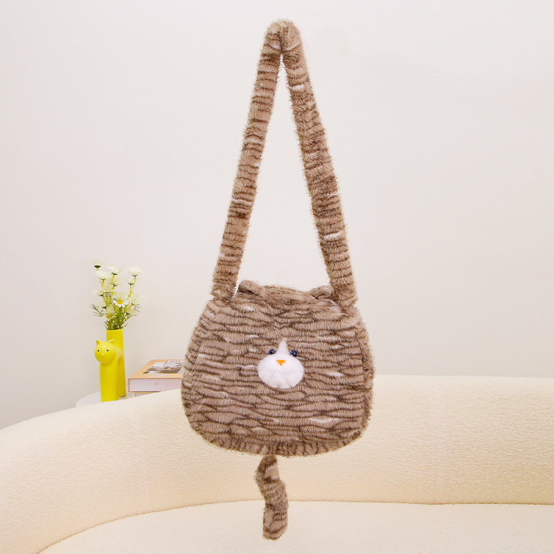 Mačja pliš lutka — super mekani kratki pliš, punjenje od poliesterskog vlakna, za djecu 4–6 godina