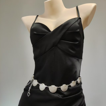 Metalni lanac za struk, duljina 80–100 cm, više petlji za remen, prilagodljiv, izlazak ljeta 2025