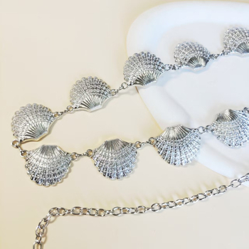 Metalni lanac za struk, duljina 80–100 cm, više petlji za remen, prilagodljiv, izlazak ljeta 2025