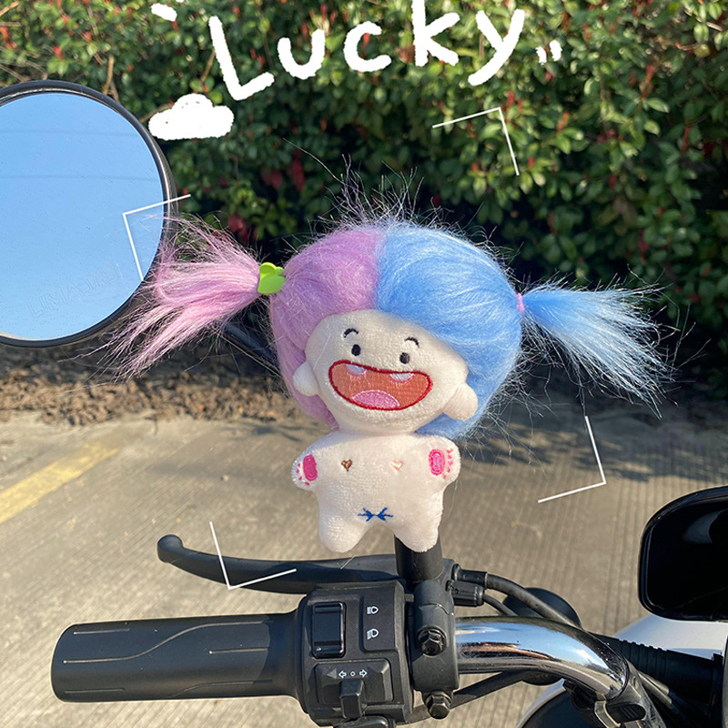 Υφασμάτινο κούκλα-κρεμαστό διακοσμητικό για ποδήλατο και μοτοσικλέτα