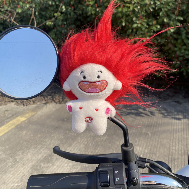 Υφασμάτινο κούκλα-κρεμαστό διακοσμητικό για ποδήλατο και μοτοσικλέτα