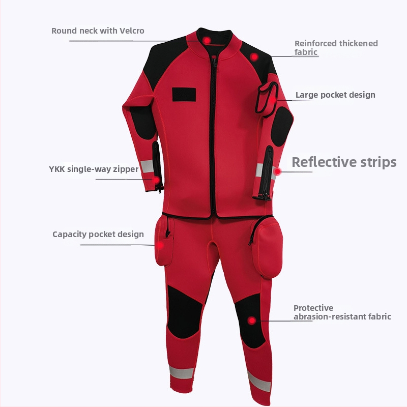 HYJW-008 Set za vodeno spašavanje s kacigom, spašavajućom obućom, nožem i užetom