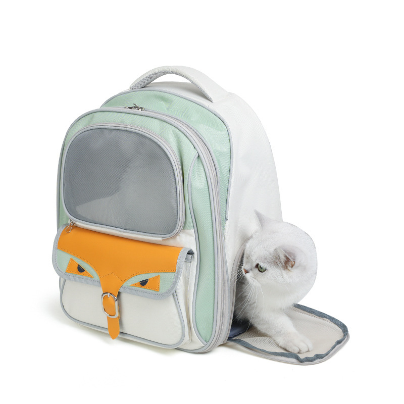 Ruksak za mačke - Oxford materijal, 40L kapacitet, sklopiv, prozračan, crtani uzorak