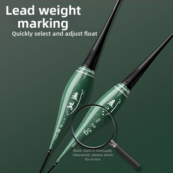 Vertikálny plavák na rybolov s driftom – meniaca farba, luminescujúci elektronický plavák pre deň aj noc; kompozitný materiál; značka Powerful merchant.