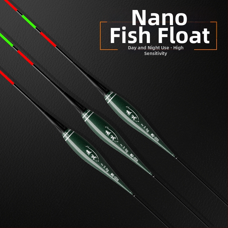 Vertikálny plavák na rybolov s driftom – meniaca farba, luminescujúci elektronický plavák pre deň aj noc; kompozitný materiál; značka Powerful merchant.