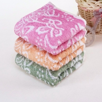 Dječji ručnik od bambusovih vlakana, Jacquard, neuvijeno vlakno, 21s, 60 g, brzo upijanje, ručnik za lice i kupaonu, kvadratni ručnik