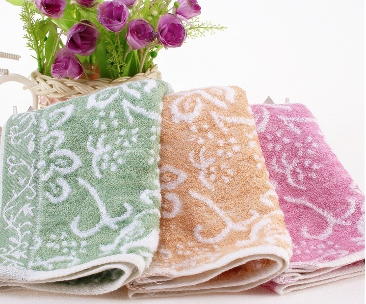 Dječji ručnik od bambusovih vlakana, Jacquard, neuvijeno vlakno, 21s, 60 g, brzo upijanje, ručnik za lice i kupaonu, kvadratni ručnik
