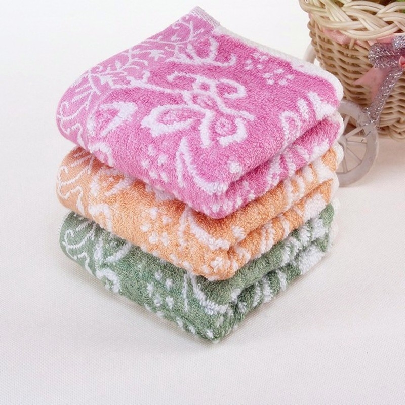 Dječji ručnik od bambusovih vlakana, Jacquard, neuvijeno vlakno, 21s, 60 g, brzo upijanje, ručnik za lice i kupaonu, kvadratni ručnik