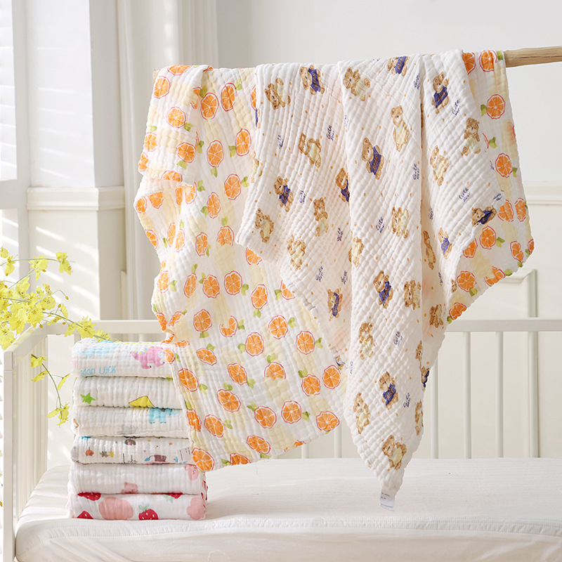 Dječji pamučni ručnik za kupanje i deka • Ravno tkanje • Ultra-soft pređa 20 • Težina 120–140 g • Za bebe