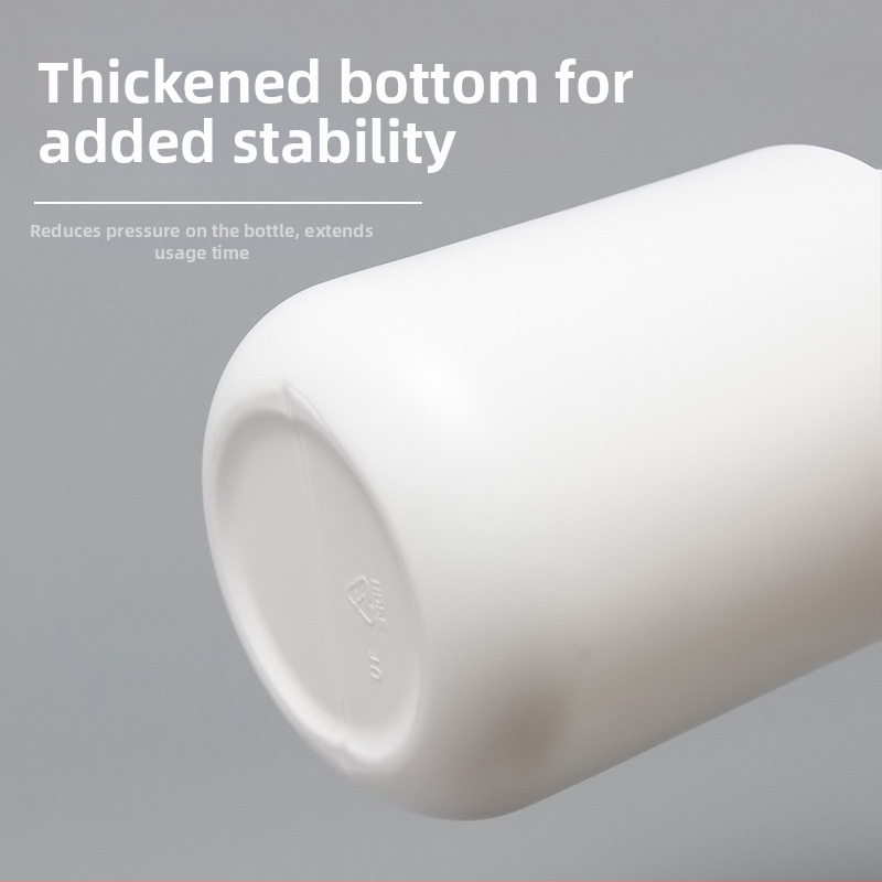 HDPE plastična posuda za prah s poklopcem, kapacitet 600 ml, prilagođeno obrade, tiskani logotip, pogodna za prah