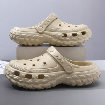 Bece férfi strandcipő, vastag EVA talppal, zárt orr, csúszásmentes, légáteresztő EVA felsőrész (Talp: EVA; Felsőrész: EVA; Talpbetét: EVA)