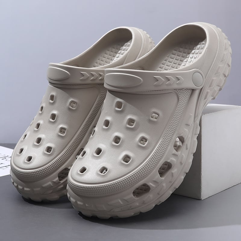 Bece férfi strandcipő, vastag EVA talppal, zárt orr, csúszásmentes, légáteresztő EVA felsőrész (Talp: EVA; Felsőrész: EVA; Talpbetét: EVA)