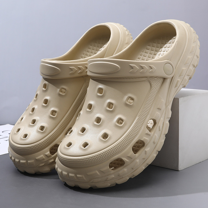 Bece férfi strandcipő, vastag EVA talppal, zárt orr, csúszásmentes, légáteresztő EVA felsőrész (Talp: EVA; Felsőrész: EVA; Talpbetét: EVA)