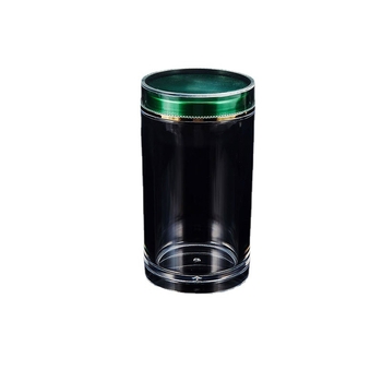 Zárható PS műanyag üveg kupakkal, offset nyomtatású logó, testre szabható egészségügyi csomagoláshoz