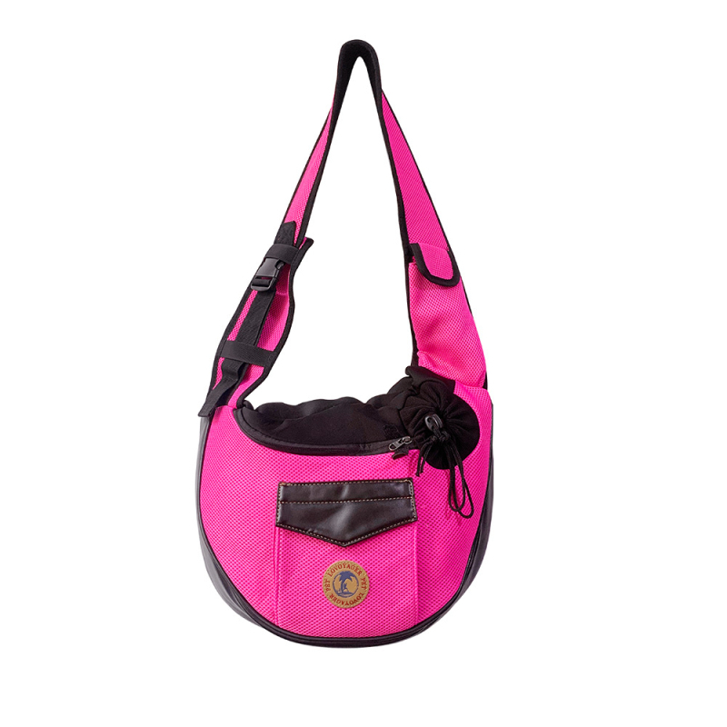 Crossbody torba za mačke i pse, platno, kapacitet do 10 kg, uzorak sendvič mreže, srednja mekoća