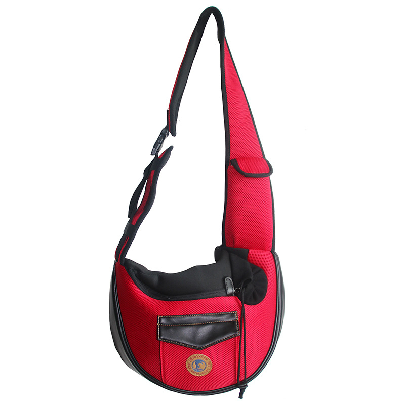 Crossbody torba za mačke i pse, platno, kapacitet do 10 kg, uzorak sendvič mreže, srednja mekoća