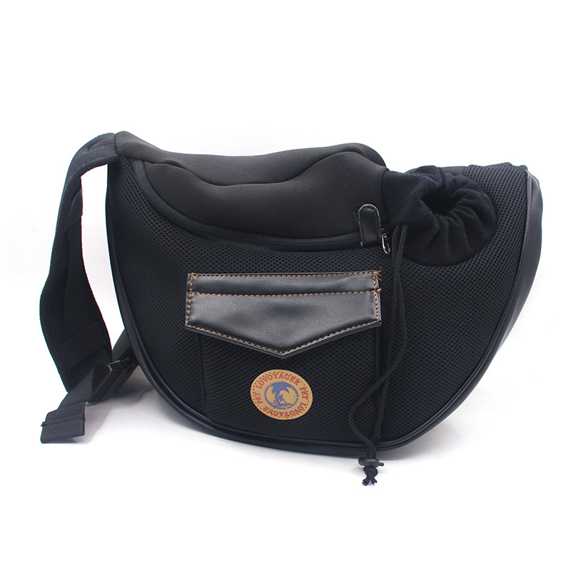 Crossbody torba za mačke i pse, platno, kapacitet do 10 kg, uzorak sendvič mreže, srednja mekoća