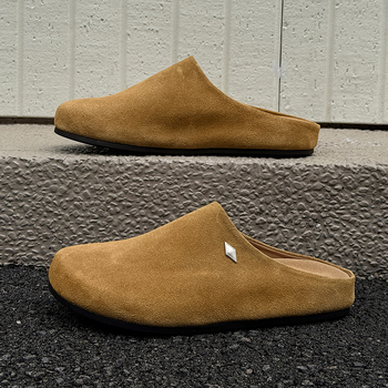 Sandale pentru bărbați, inspirate de Birkenstock, Slip-On, partea Superioară din velur, talpă din cauciuc, Cod produs 19987