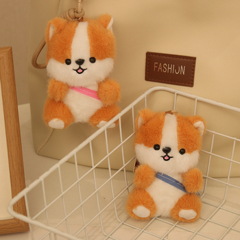 Plišani privjesak za torbu: Corgi i Shiba Inu - kratki pliš, PP pamuk punjenje, mrežasta ambalaža, za uzrast 14+