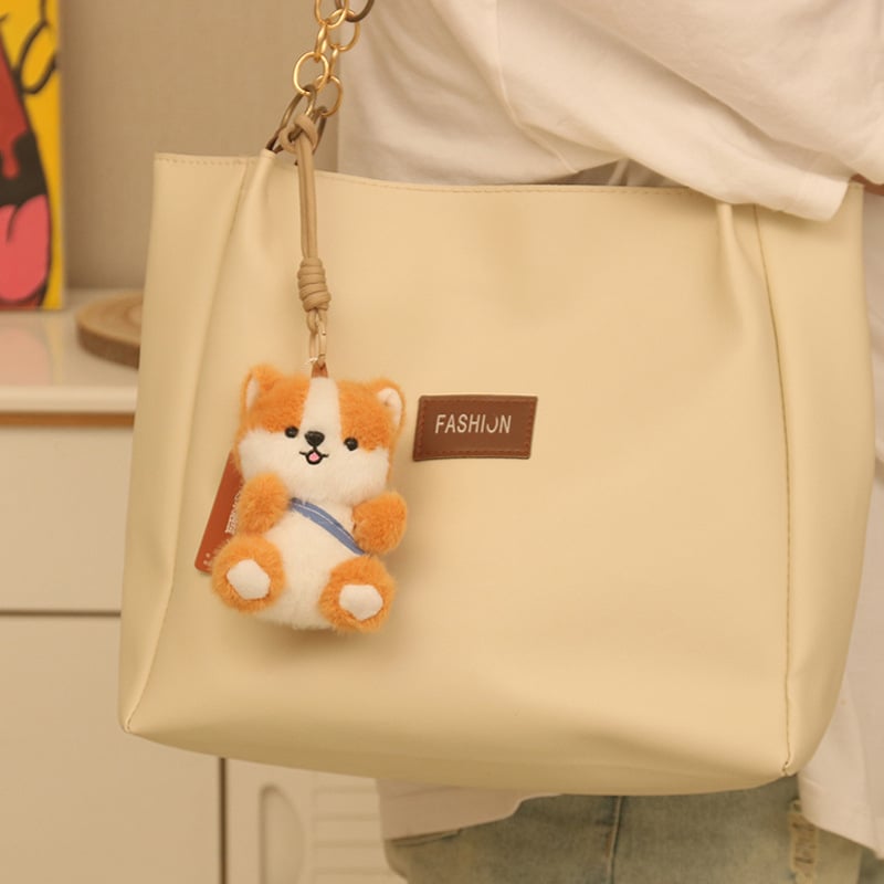 Plišani privjesak za torbu: Corgi i Shiba Inu - kratki pliš, PP pamuk punjenje, mrežasta ambalaža, za uzrast 14+