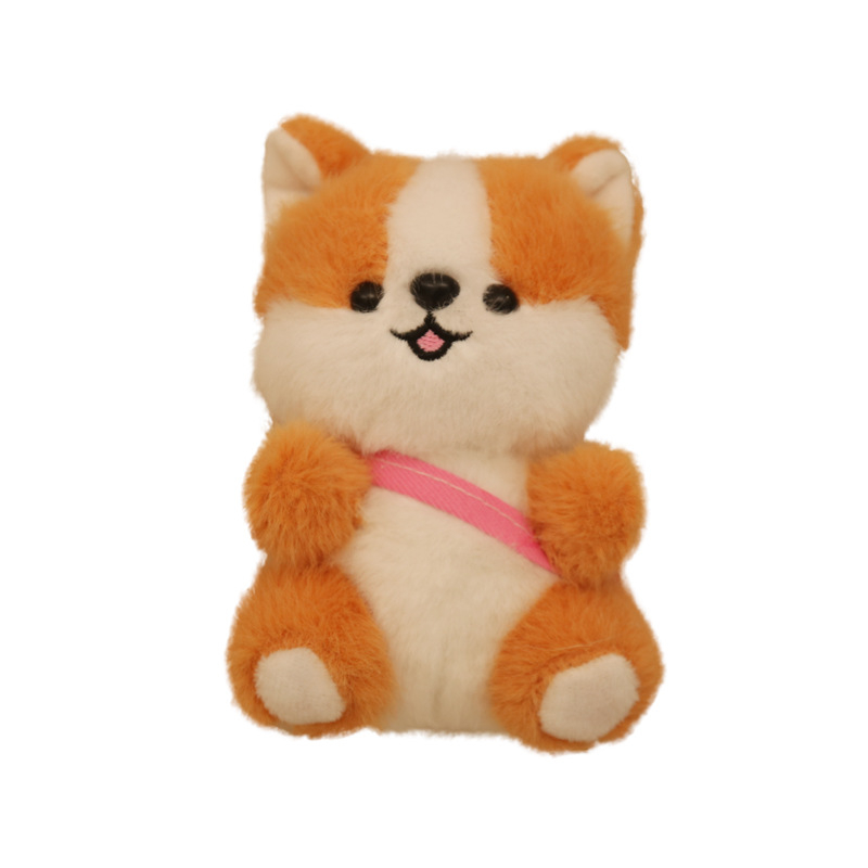 Plišani privjesak za torbu: Corgi i Shiba Inu - kratki pliš, PP pamuk punjenje, mrežasta ambalaža, za uzrast 14+