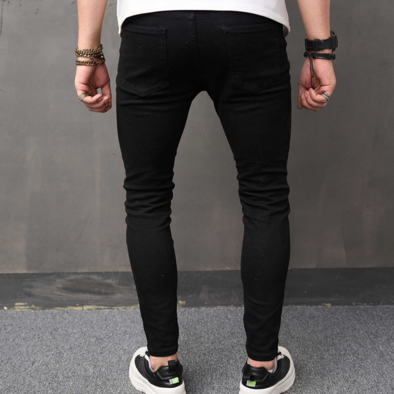 Muške traperice, casual slim fit, uski kroj nogavica, srednji pojas, zip zatvarač