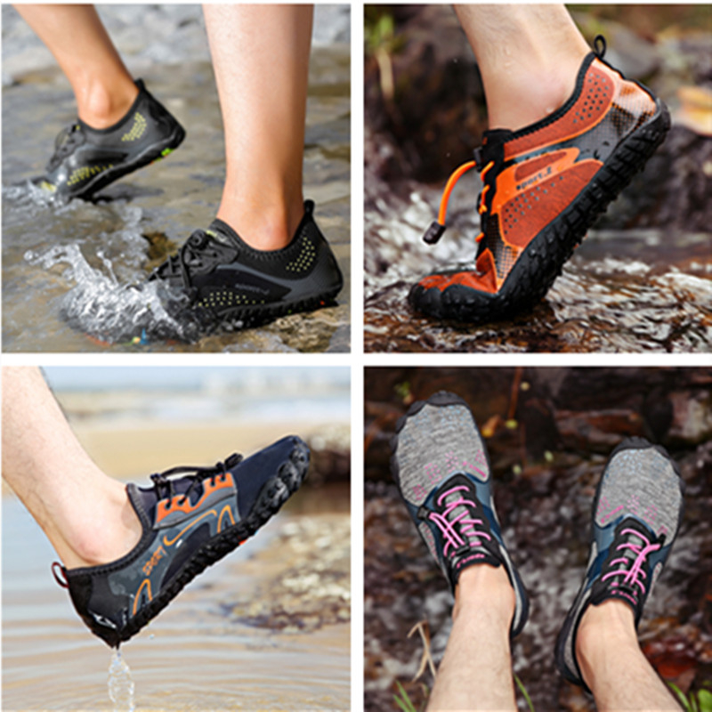 Cipele za rijeku za parove, prozračna unutrašnjost mrežasta, gornji dio od sintetičke kože, potplat od prirodne gume