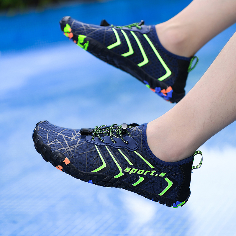 Cipele za rijeku za parove, prozračna unutrašnjost mrežasta, gornji dio od sintetičke kože, potplat od prirodne gume