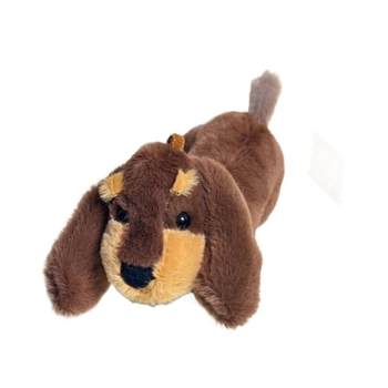 Dachshund pliš igračka – privjesak za ključeve i ruksak, (PP pamuk punjenje, ultra mekani kratki pliš, unisex)