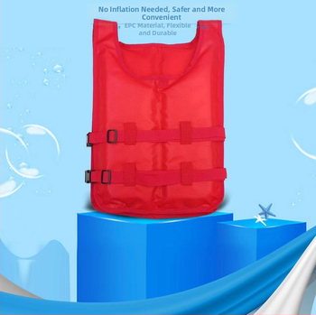 Mentőmellény környezetbarát PVC-ből, engedélyezett magánmárkával