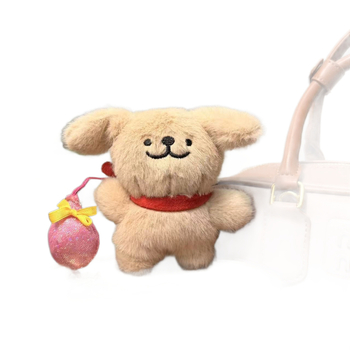 Plišasti psić – privjesak za ključeve, linijski stil crteža, kratka pliš, PP pamuk punjenje, za uzrast 7–14, prilagođeni uzorci dostupni