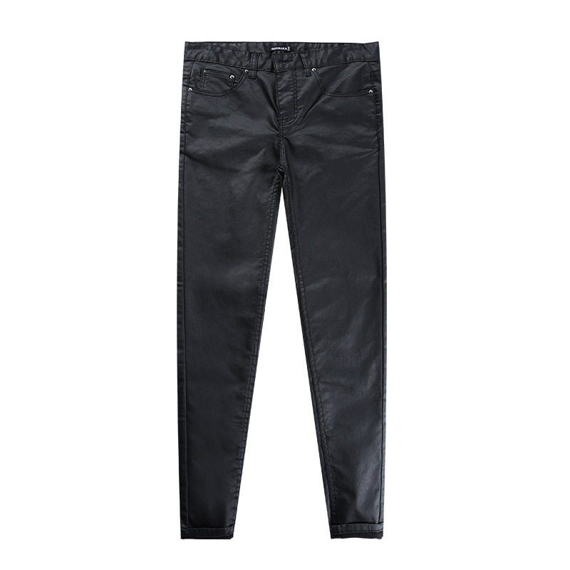 Traperice u korejskom stilu, uski kroj, srednja visina struka, zatvarač, pamuk denim