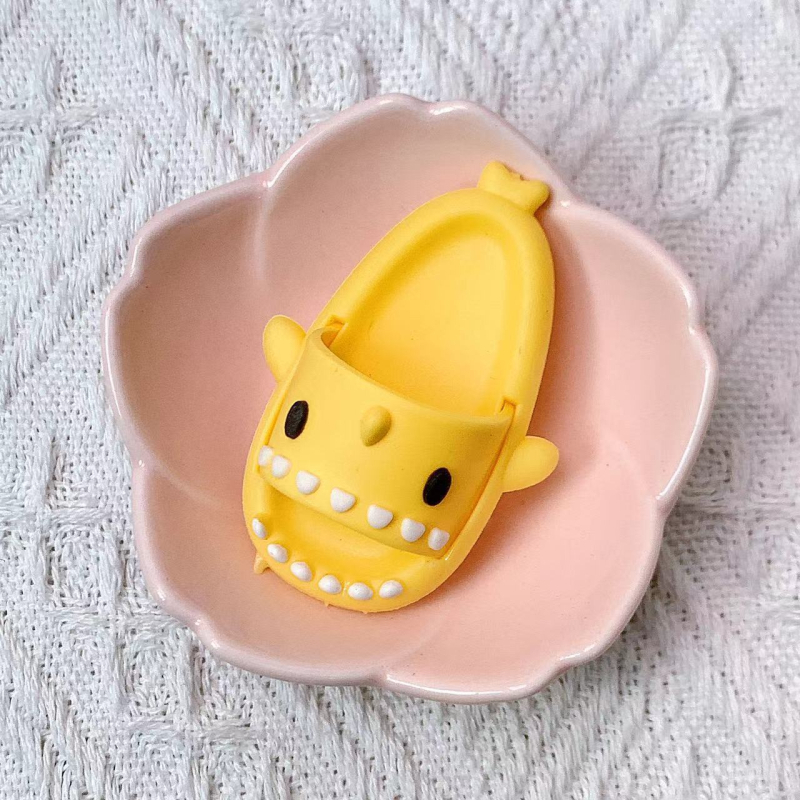 DIY kopča za cipele s ajkulom u obliku crtića, mini verzija, za svakodnevnu obuću