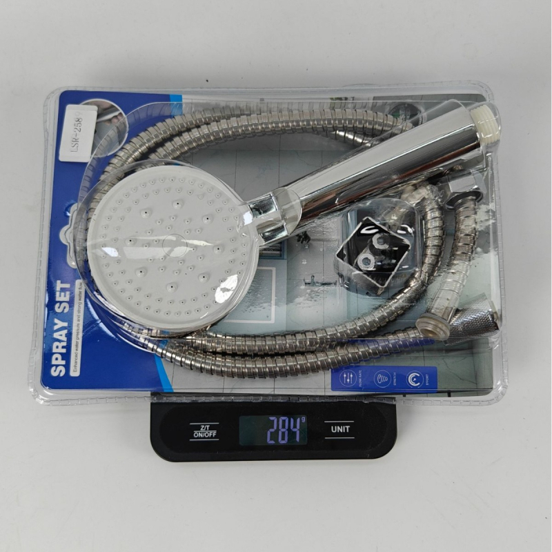 Set ručnog tuširanja s filtriranim tušem, ABS kućište, model XS06215, zidno postavljanje, nominalni tlak 1–10 bar, radna temperatura 0–80 °C
