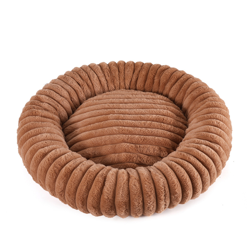 Gnijezdo za kućne ljubimce za unutarnju upotrebu, okrugli poluzatvoreni topli velur, perivo, za jesen i zimu