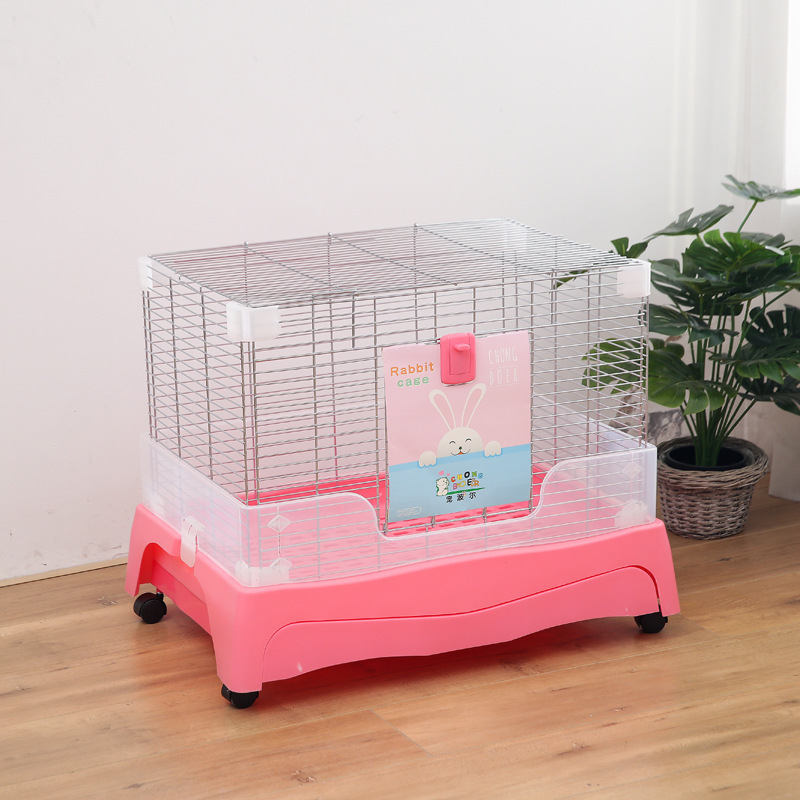 Cușcă pentru iepuri – ușor de curățat, pachet de lux, plastic, Pet Boer, cuib pentru animale de companie