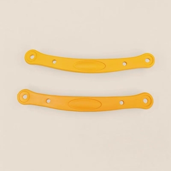 Perforirane papuče-klompe s trakom na petu i reflektirajućim vezicama, model 36–41, duljina vezica 20–21,5 cm, pogodne za jesen