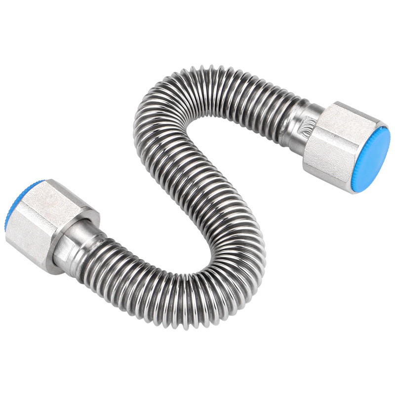 304 nehrđajući čelik fleksibilna spiralna cijev za dovod vode u toaletni bojler, navojno spoj, visok tlak, -20 do 180°C, model YR181013