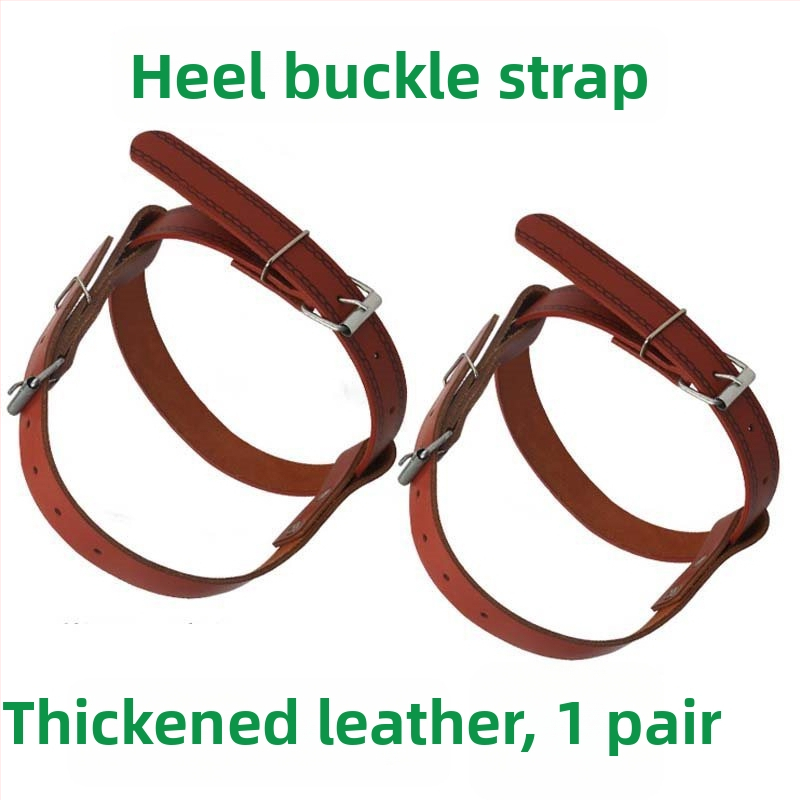 Set za penjanje po stupovima za električare: kopča za nogu, pojasevi za penjanje, proširene i debele pete te metalne vezice — zimска uporaba