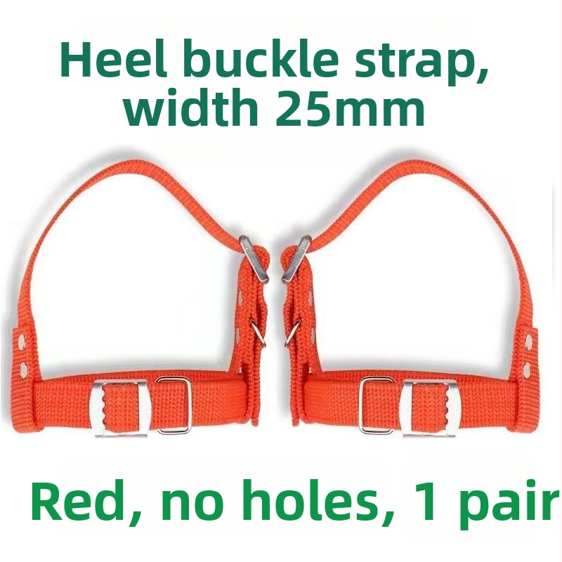 Set za penjanje po stupovima za električare: kopča za nogu, pojasevi za penjanje, proširene i debele pete te metalne vezice — zimска uporaba