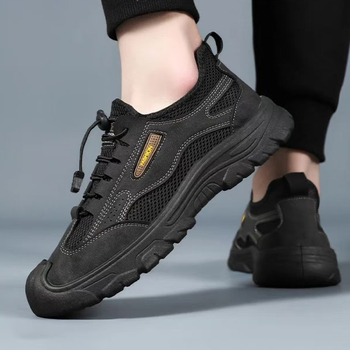 Muške Slip-On tenisice s mrežastim gornjim dijelom, vintage stil, prozračne za vanjsku upotrebu (mrežasti gornji dio, protuklizna potplata, zaštita od udara)